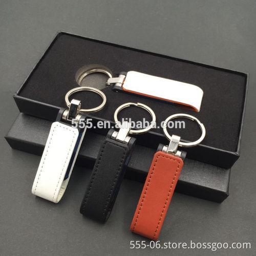 Popular Leather USB flash drive with keychain, Colorful Leather case usb drive 1GB 2GB 4GB 8GB 16GB 32GB